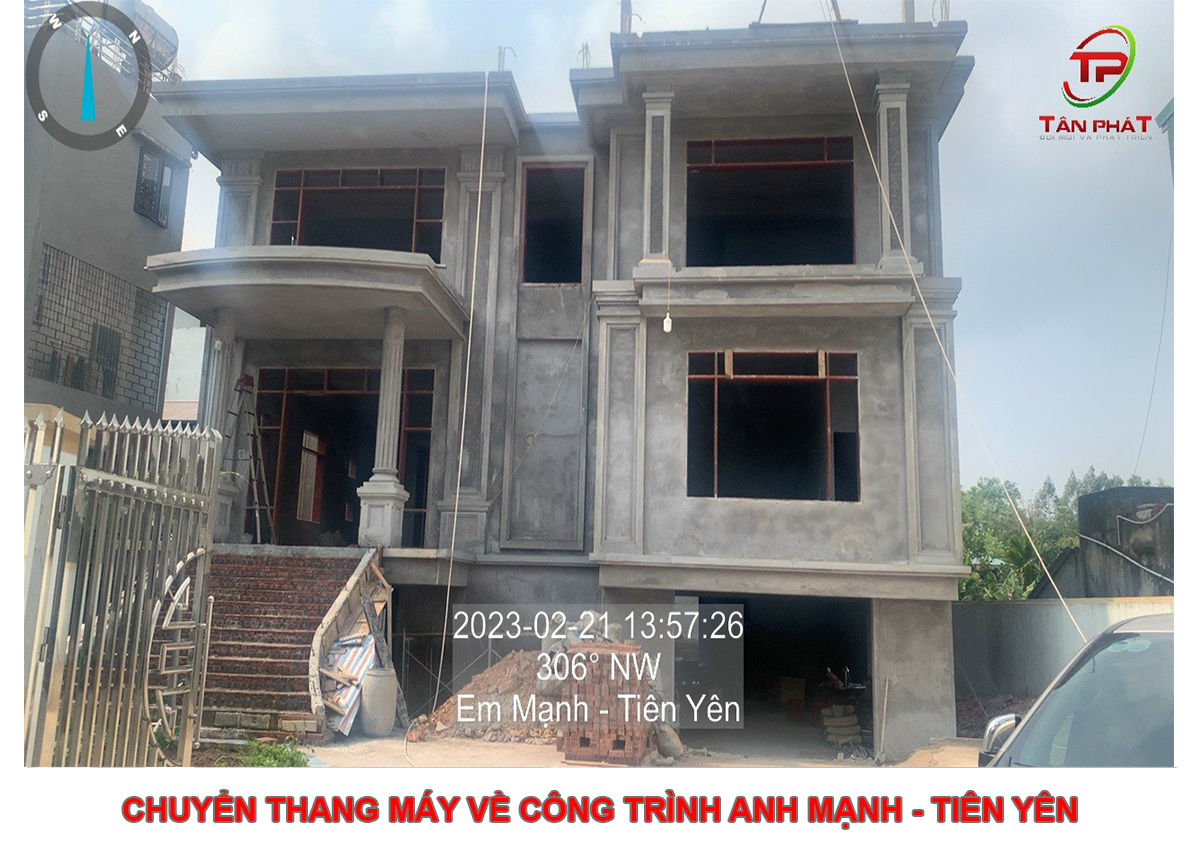 Chuyển Thang Máy Về Lắp Đặt Công Trình Anh Mạnh - Tiên Yên