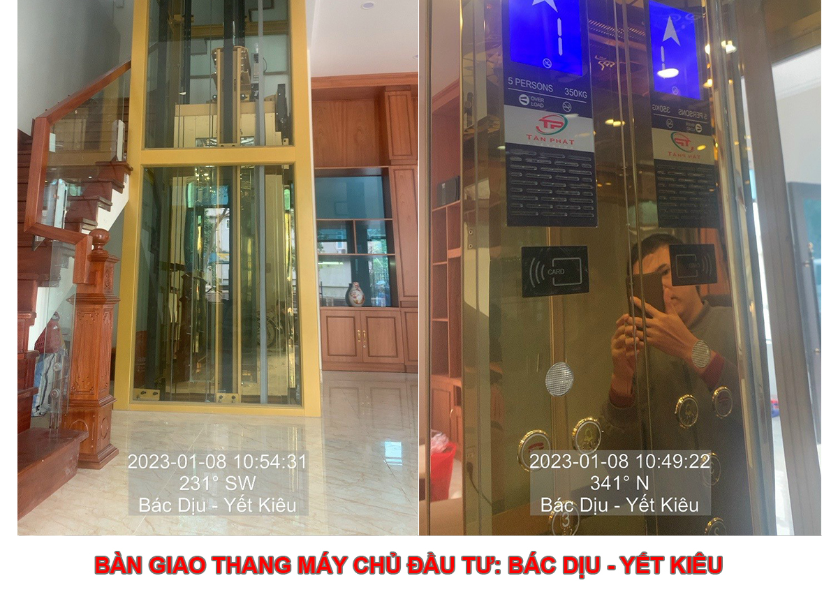 Bàn giao thang máy Chủ đầu tư: Bác Dịu - Yết Kiêu