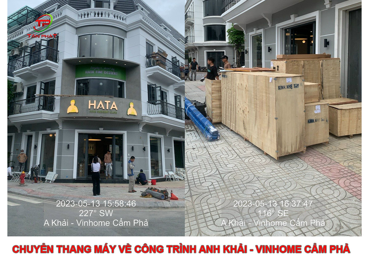 Chuyển Thang Máy Về Lắp Đặt Công Trình A Khải - Vinhome Cẩm Phả